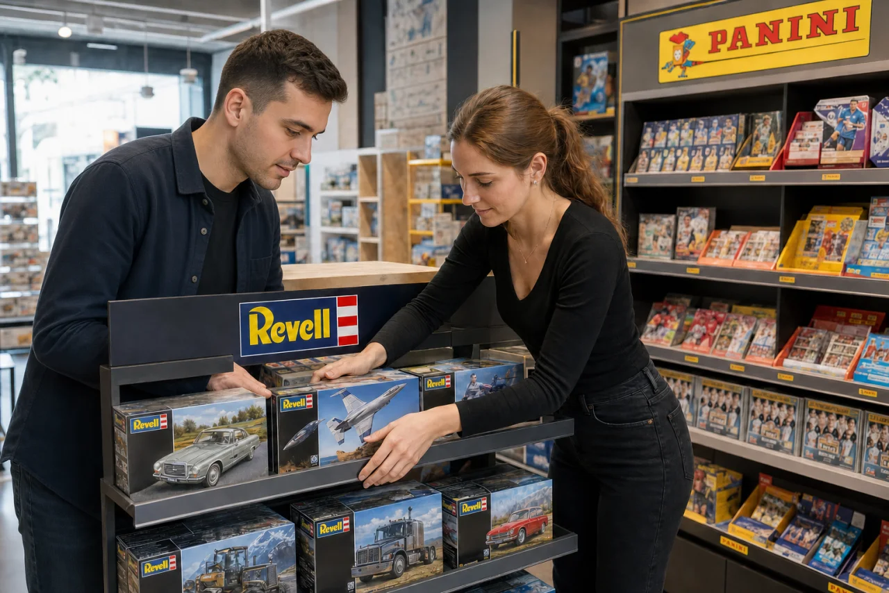 Podpora při uspořádání sortimentu v hobby prodejně